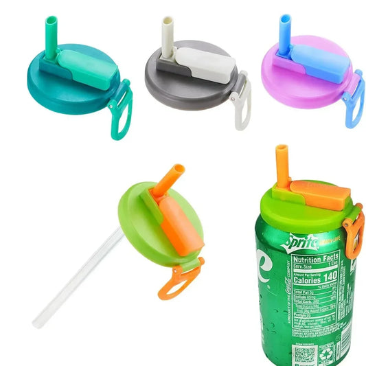 Reusable Can Saver Lid & Straw